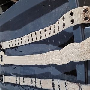 Medium size white belts
